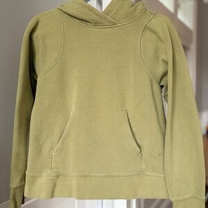 Lululemon All Yours Hoodie Olive Green Relaxed Fit Kangaroo Pocket Size S